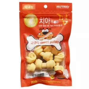 강아지 덴탈껌 고구마 80g 1P 반려견 애견 치아 간식 덴탈껌