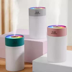 방향제 공기청정 사무실 탁상 가습기 전원연결 책상 무드등 LED USB