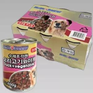 VPD 수제조각캔 400g - 오리고기와야채x6개