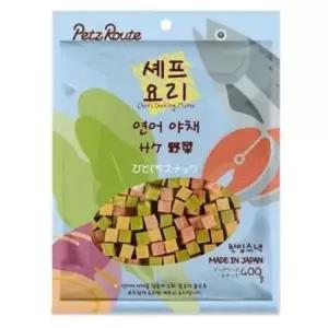 강아지 연어 야채 한입 스낵 400g 1P 영양 트릿 간식