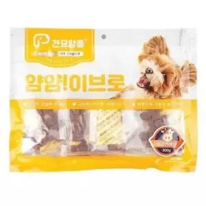 강아지 말랑 소고기 큐브 300g 1P 반려견 한입 육포