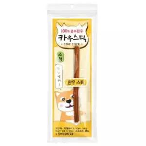 강아지 간식 카우스틱 S 1P 수제 한우 소근육 개껌