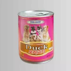 애견간식 체력보충 헬로도기 오리고기 캔 400g