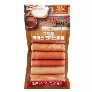 참좋은간식 라이스 크리스피롤 6p (라이스 치킨) 애견