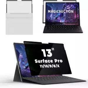 13인치 Surface Pro 11/10/9/8/X용 BROPGOD 노트북 개인정보 보호 화면 Microsoft 13in용 탈착식 컴퓨터