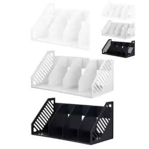 책상책꽂이 책꽂이 4단 간이책꽂이 미니책꽂이 플라스틱책꽂이 북앤드 450x210x210mm
