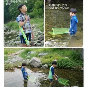 물고기잡기 족대 뜰채 그물망 족대 미니뜰채 뜰체 물고기망
