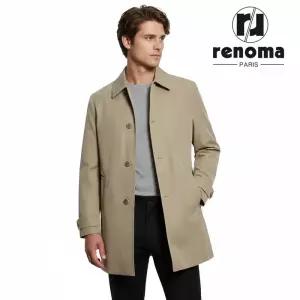 레노마옴므 남성 봄 여름 베이지 하프 트렌치코트 RQAMBH02A
