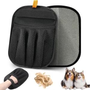 AYPEND 2PCS 반려동물 제모 장갑 반려견 및 반려묘용 정전기 소파 카펫 카시트 가구 의류용 재사용 가능한