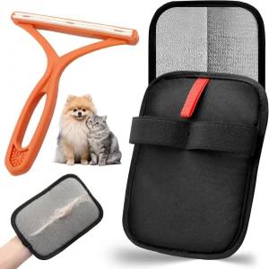 ZABARE 1PCS 신규 반려동물 제모 장갑 재사용 가능한 정전기 고양이 반려견 소파 가구 카펫용 제모제 1팩