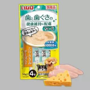 강아지 짜먹는 습식 간식 닭가슴살 1P 치즈 4개입