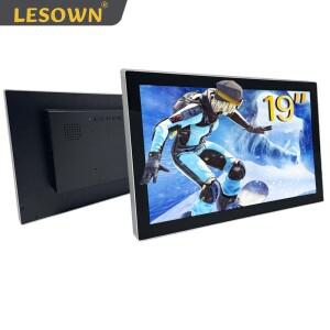스피커 LESOWN PC 데스크톱 모니터, VESA 마운트 가능, 노트북용 스피커 내장, LCD 스크린, VGA HDMI 1080p