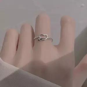 s925 큐피트 하트 캐쥬얼 우정링 커플링