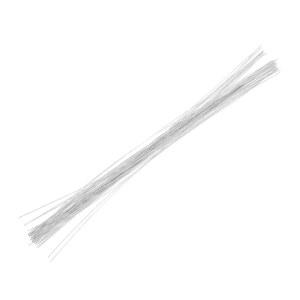 꽃철사 50PCS 종이 덮여 철 꽃 줄기 배열에 한 대 화이트 와이어 공예
