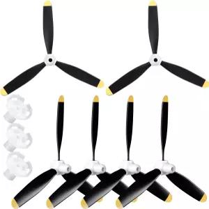 Outus 6 프로펠러 어댑터가 장착된 F4u Rc 761-8 761-9 761-16 T28 P47 전투기 원격 제어 비행기 무선 조종