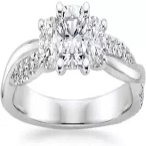1-5 CT 쿠션 컷 IGI 인증 실험실 성장 다이아몬드 반지 10K 14K 18K 솔리드 골드 약혼 결혼식 신부 기념일