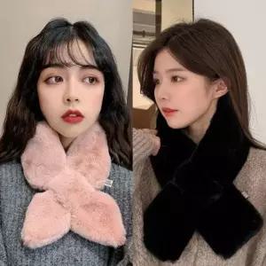 쁘띠 목도리 퍼머플러 넥워머 여성 털목도리 페이크퍼 캐시미어목도리 (W990C8B)
