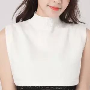 고품질 골지 니트 페이크 목폴라 겨울 이너티 레이어드 니트 넥카라 (WD82AF5)