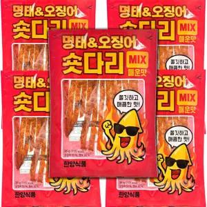 명태 오징어 숏다리 매운맛 MIX 35g 5개입 한양 식품