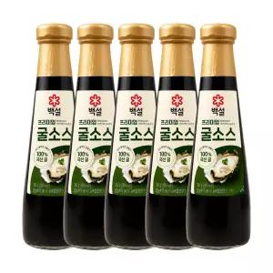 CJ제일제당 백설 프리미엄 굴소스 350g 5개