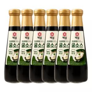 CJ제일제당 백설 프리미엄 굴소스 350g 6개