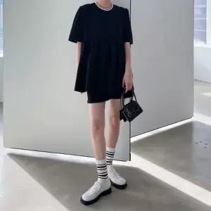 [하프클럽/]2컬러 여름 모던룩 반팔티 밴딩 숏팬츠 코디세트