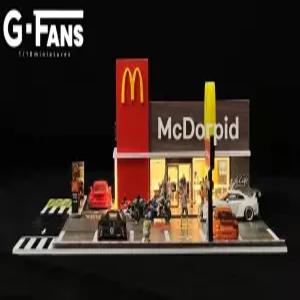 :64 G-FANS mcdonalds 디오라마 레스토랑 패스트푸드