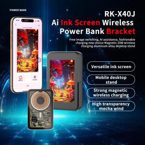 X40J 폰 셀카 모니터 스크린 무선 마그네틱 마운트 브이로그 후면 카메라 WiFi 보조배터리+알루미늄 합금