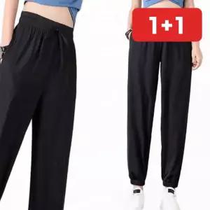 여름 쿨바지 할머니 밴딩 냉장고 마실 산책용 외출복 빅사이즈 엄마 몸빼  1+1