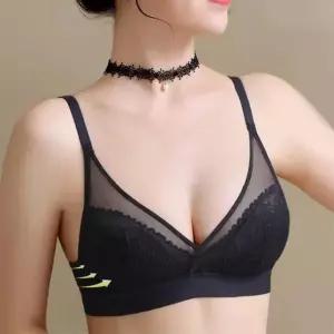 여자속옷 여성속옷 처진가슴 브래지어 레이스 노와이어 초경량 렛 가벼운