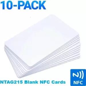 차폐카드 교통카드 중복인식 방지 차단 10개 NTAG215 빈 NFC 게임 생산 복사 PVC 태그 1356MHz TagMo RFID