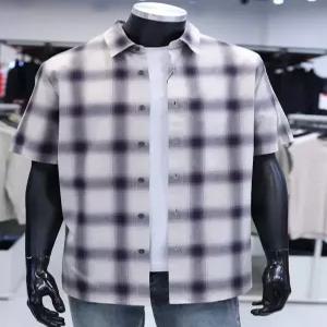 STCO 세이브존04 SS 체크 반팔 셔츠 오버핏 1DS25266