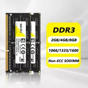 DDR3 4GB 노트북 메모리 램 PC3 1.5V 1066 1333 1600 1866Mhz 1.35V 8500 10600 12800 비 ECC 소디미