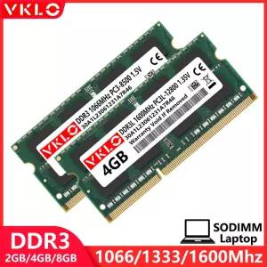 DDR3 2GB 노트북 메모리 램 PC3 1.5V 1066 1333 1600 1866Mhz 1.35V 8500 10600 12800 Som