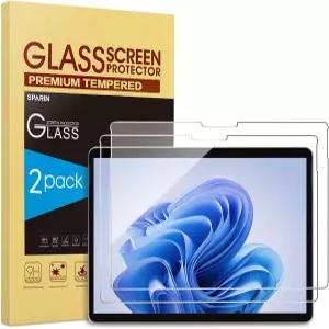 SPARIN 2팩 Surface Pro 11 2024/Microsoft X 13인치 9H 강화 유리/서포트 서피스 펜용 스크린 프로