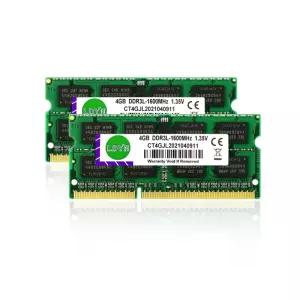 DDR3 4GB 노트북 Ram 1066mhz 133hz PC3 10600S 12800S 204Pin 1.35V 용 SOM 메모리