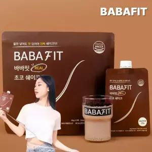 바바핏 리얼 단백질 쉐이크 한끼 식사대용 체중조절 다이어트 파우더 초코맛 50g X 5개
