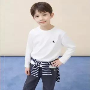 빈폴 키즈 Essential 수피마 베이직 긴소매 티셔츠 아이보리 BI6141UE20 20 5982246