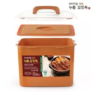프리미엄 황토 김치통 14L ~ 20L 황토김치통 황토누름독 김치보관용기 (W4F4E70)