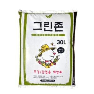 원예 조경 상토 그린존 30리터  분갈이 흙 화분 갈이흙 상추 베란다 다육 관엽 배양토