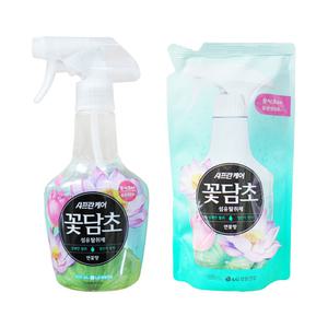 엘지 샤프란케어 꽃담초 섬유탈취제 연꽃향 용기 1개 리필 1개