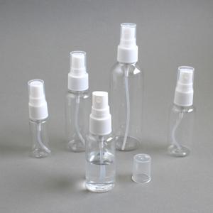 스프레이 공병 50ml 투명 플라스틱 캡 미니 분무 휴대용 화장품 소독제 향수 물감 빈통 미스트 용기