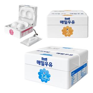 삼성 정품 버즈FE 매일우유 케이스 오리지널 저지방 무지방 커버 버즈2 프로 라이브 호환가능