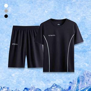 여름 트레이닝 세트 반팔 반바지 셋업 기능성 체육복
