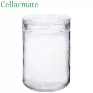 셀러메이트 다용도 보관병 원형 유리 밀폐용기 반찬병 반찬통 1300ml