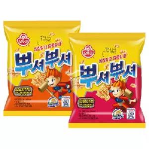 오뚜기 뿌셔뿌셔 2종 양념치킨맛/ 10개+떡볶이맛/ 10개 총20개