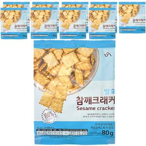 신흥제과 발효 참깨 크래커 80g x 10개