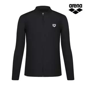 [아레나수영복] 365 레귤러핏 남성 집업 래쉬가드 A5BM1RR45BLK