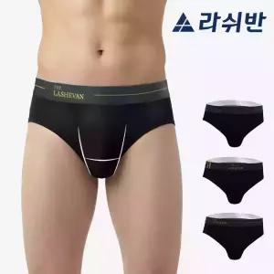 [라쉬반 프리미엄] H분리 나무소재 셀루켓 골드라인 브리프 3종
