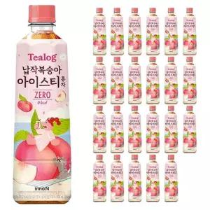 티로그 납작복숭아 아이스티 제로 홍차 500ml x 24PET